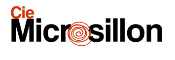 Logo Cie Microsillon avec spirale rouge